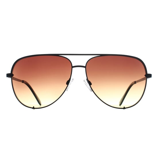 Quay Aviator Womens Black Brown Yellow Gradient High Key Extra Large - Image 1