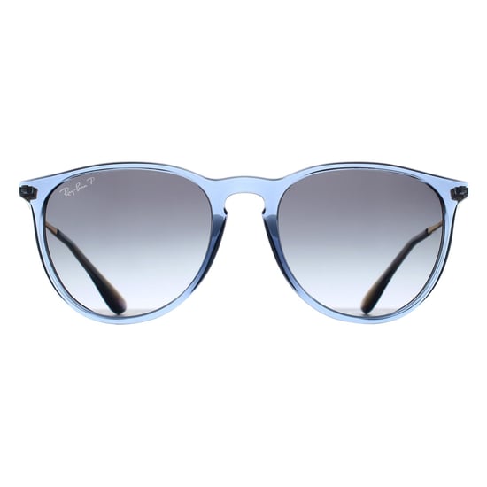 Ray-Ban Round Womens Transparent Blue Grey Gradient Polarized RB4171 Erika - Image 1