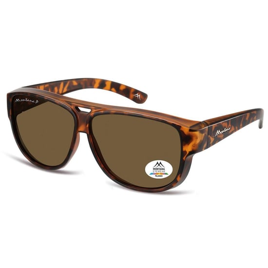 Montana Aviator Unisex Fit Over Matte Tortoise Brown Polarized FO6 - Image 1