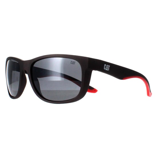 Caterpillar Rectangle Mens Matte Dark Grey Silver Flash Polarized CTS-8011 - Image 2