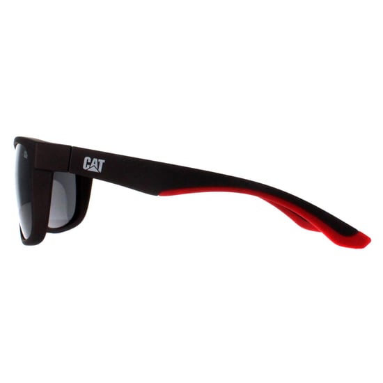 Caterpillar Rectangle Mens Matte Dark Grey Silver Flash Polarized CTS-8011 - Image 3