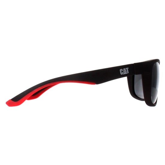 Caterpillar Rectangle Mens Matte Dark Grey Silver Flash Polarized CTS-8011 - Image 4
