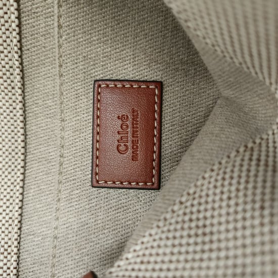 Chloé Small Woody Tote Bag in Beige Cotton Canvas - Image 6