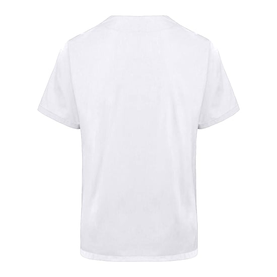 Karlowsky Heren Essential Werk tuniek met korte mouwen (Wit) - Image 2