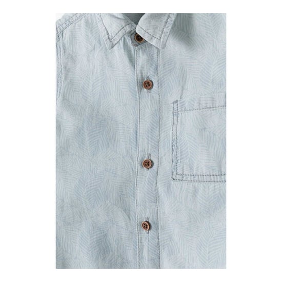 Minoti Jongens Gebleekt Denim Overhemd (Blauw) - Image 3
