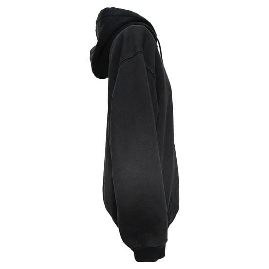 Balenciaga Political Campaign Medium Fit Hoodie in Black Cotton - Image 2