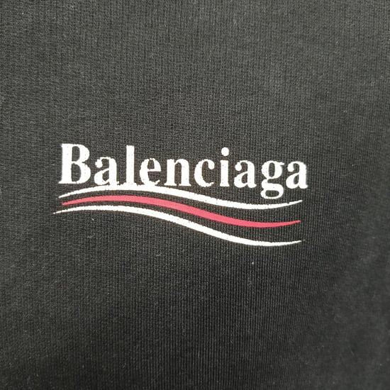 Balenciaga Political Campaign Medium Fit Hoodie in Black Cotton - Image 5