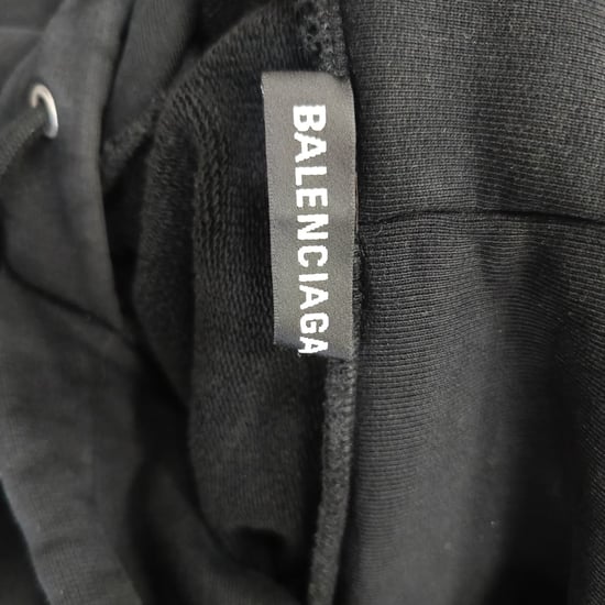 Balenciaga Political Campaign Medium Fit Hoodie in Black Cotton - Image 6