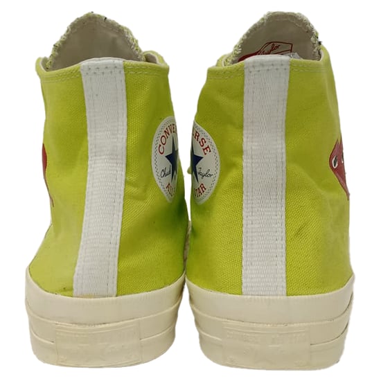 Comme des Garçons Play x Converse Chuck 70 hoge sneakers in groen canvas - Image 3