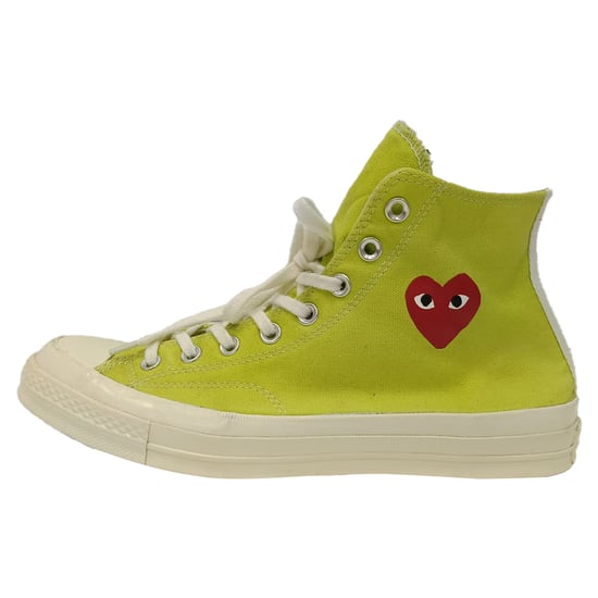Comme des Garçons Play x Converse Chuck 70 hoge sneakers in groen canvas - Image 4