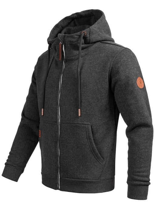 Alessandro Salvarini heren sweatvest AS292 met capuchon en ritssluiting - Image 3