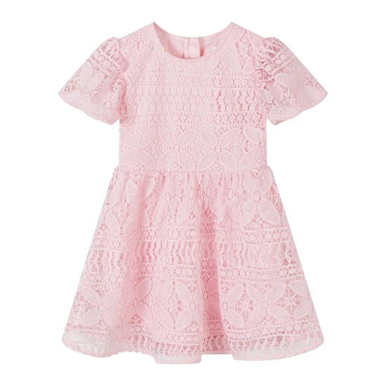 Minoti Cirkelvormige uitlopende jurk voor meisjes (Roze) - Image 1