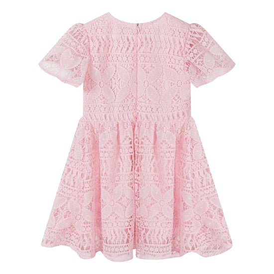 Minoti Cirkelvormige uitlopende jurk voor meisjes (Roze) - Image 2