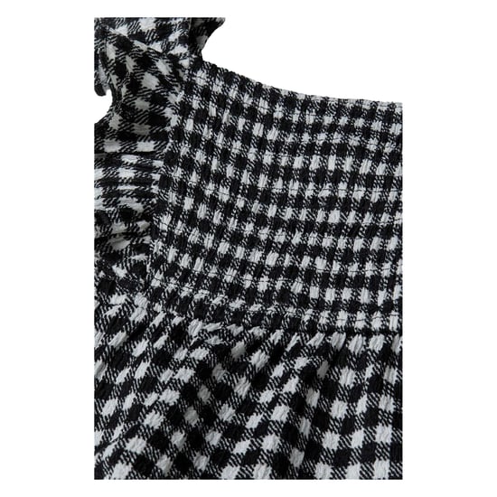 Minoti Geruite gestreepte jurk voor meisjes (Zwart/Wit) - Image 3