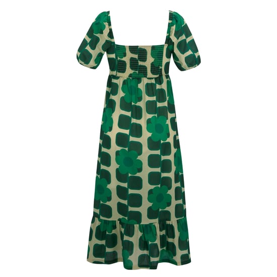 Regatta Dames/Dames Orla Kiely Reuze Vierkante Bloemen Zomer Midi Jurk (Groen) - Image 2