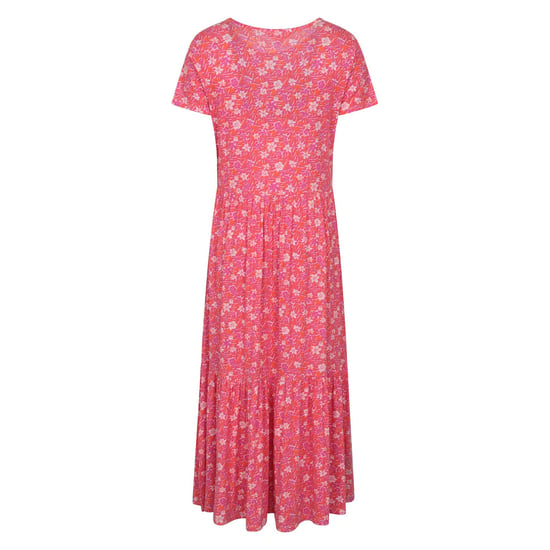 Mountain Warehouse Dames Sardinië Bloemen Gelaagd Jurk (Heldere Roze) - Image 2