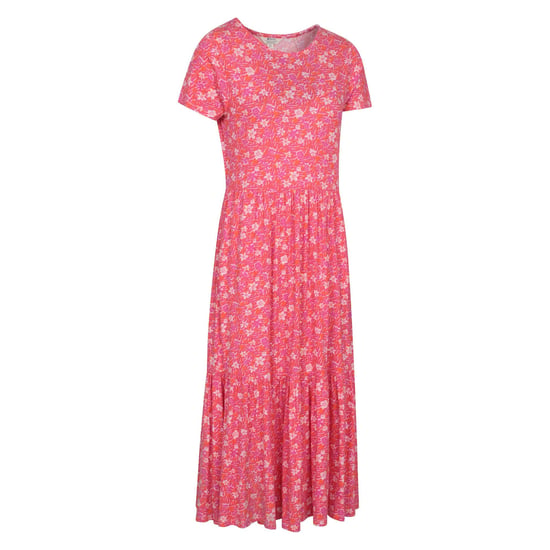 Mountain Warehouse Dames Sardinië Bloemen Gelaagd Jurk (Heldere Roze) - Image 4
