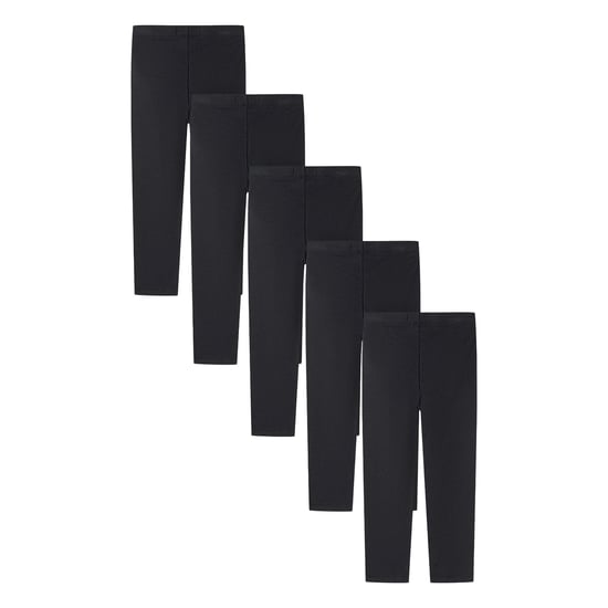 Minoti Elastische taille legging Jersey voor meisjes (5-pack) (Zwart) - Image 2