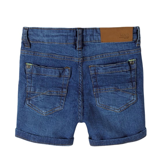 Minoti Effen jongens denim shorts (Blauw) - Image 2