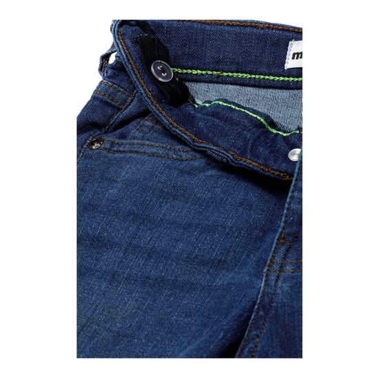 Minoti Effen jongens denim shorts (Blauw) - Image 3