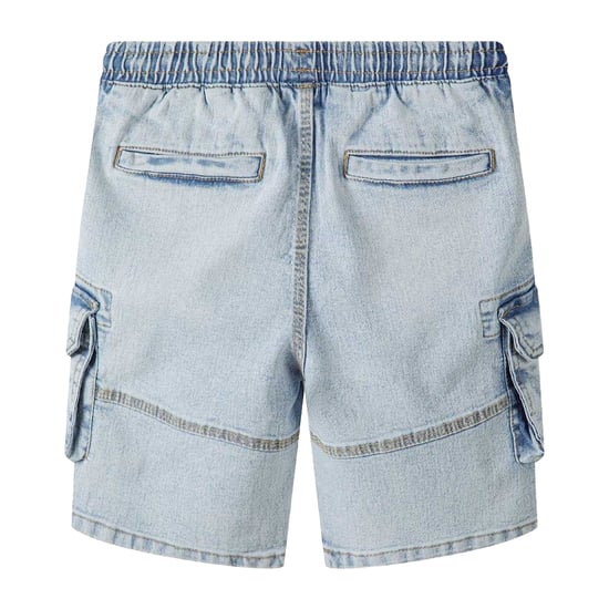 Minoti Jongens Denim Cargo Shorts (Blauw) - Image 2
