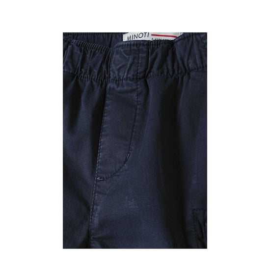 Minoti Jongens Badge Elastische Taille Casual Combat Shorts (Blauw) - Image 3
