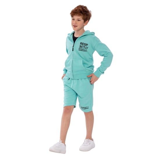 Minoti Jongens Fleece Korte Broek (Groen) - Image 4