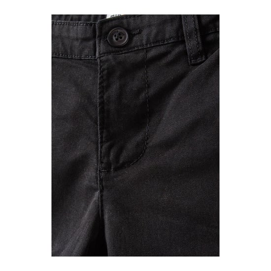Minoti Jongens Geweven Effen Chino Shorts (Zwart) - Image 3