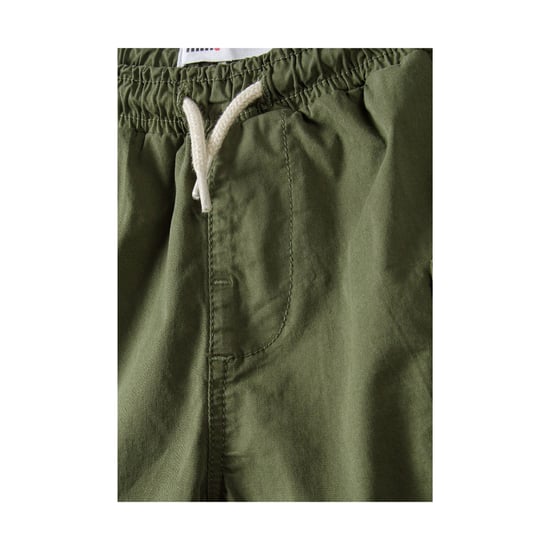 Minoti Jongens Geweven Cargo Shorts (Kaki Groen) - Image 3