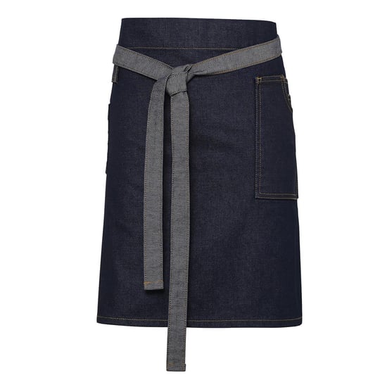 Premier Division Gewaxt Denim Taille Schort (Indigo Denim) - Image 1