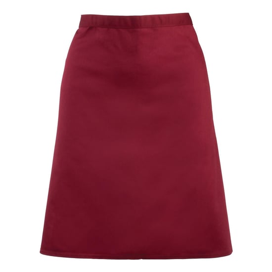 Premier Unisex Volwassenencollectie Halflang Taille Schort (Bourgondië) - Image 1