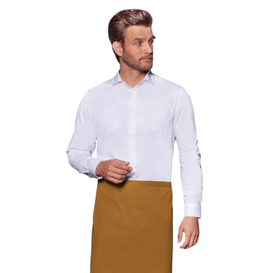 Karlowsky Basic Bistro Contrast Schort (Mosterd) - Image 2
