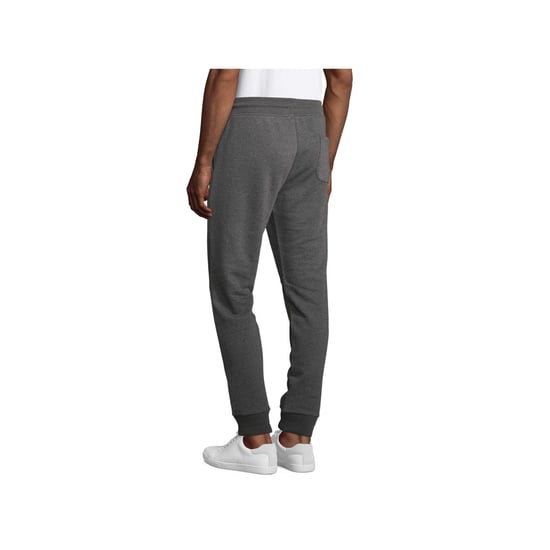 SOLS Unisex Adult Jumbo Fleece Jogging Bottoms (Charcoal Melange) - Image 3