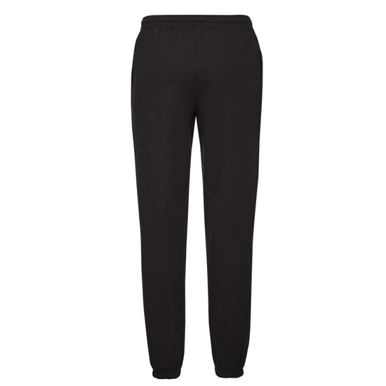 Fruit of the Loom Klassieke uniseks joggingbroek met elastische manchetten (Zwart) - Image 2