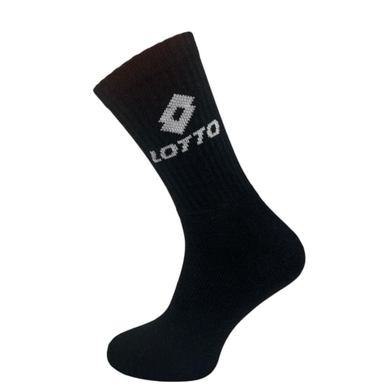 Lotto Badstof Sokken Heren (Doos van 3) (Zwart) - Image 2
