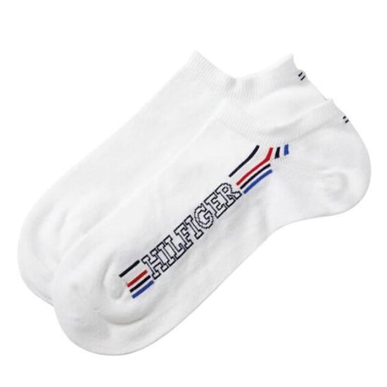 Tommy Hilfiger Herensokken met groot logo (Set van 2) (Wit) - Image 1