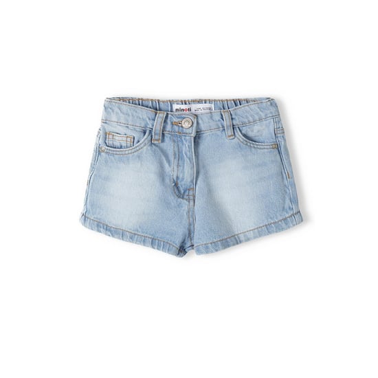Minoti Denim Acid Wash Korte Broek (Lichtblauw) - Image 1