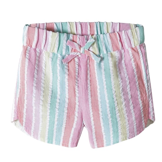 Minoti Gestreepte shorts voor meisjes (Veelkleurig) - Image 1