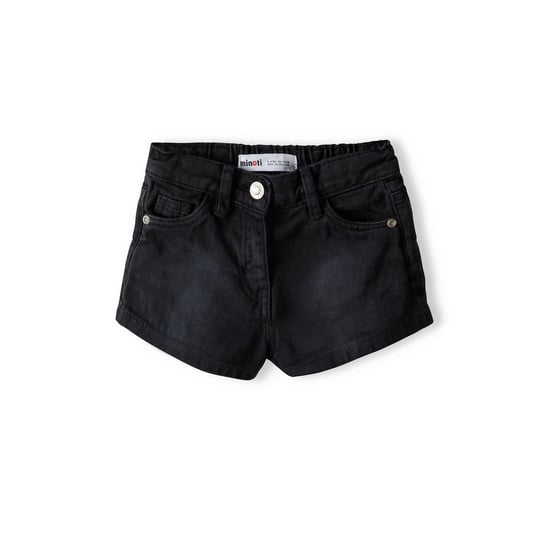 Minoti Denim Acid Wash Korte Broek (Zwart) - Image 1