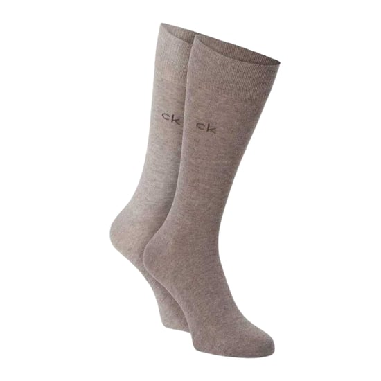 Calvin Klein Sokken met geborduurd logo voor heren (Beige/Bruin) - Image 1