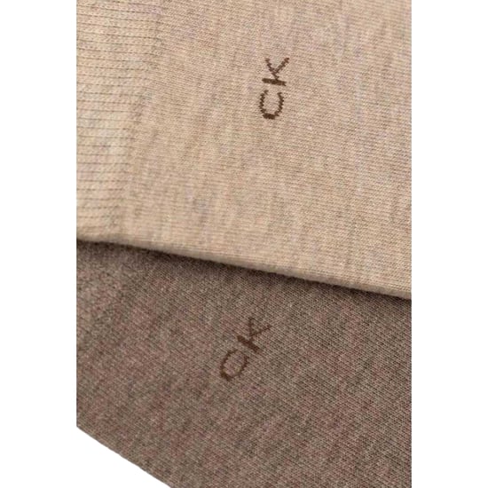Calvin Klein Sokken met geborduurd logo voor heren (Beige/Bruin) - Image 2