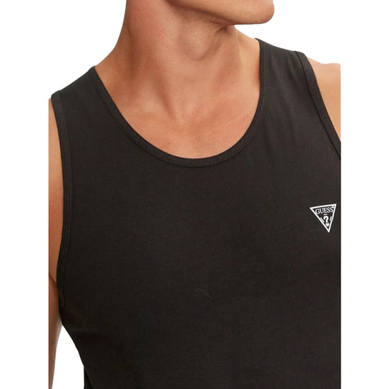 Guess Heren Logo Racerback Tanktop (Zwart) - Image 4