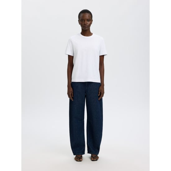 Selected Femme slfmila ss embroidery tee 16101448 bright white - Image 4