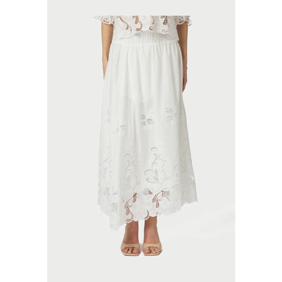 Neo Noir yara long emb skirt 168438 120 white - Image 3