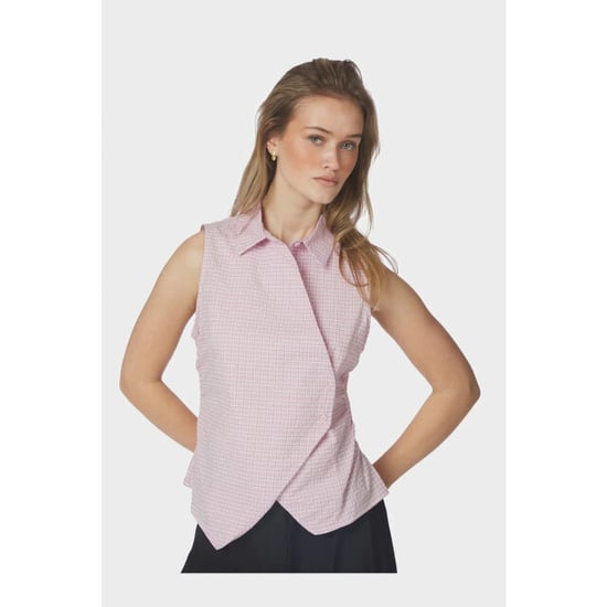 Neo Noir celest check top 169021 754 light pink - Image 4