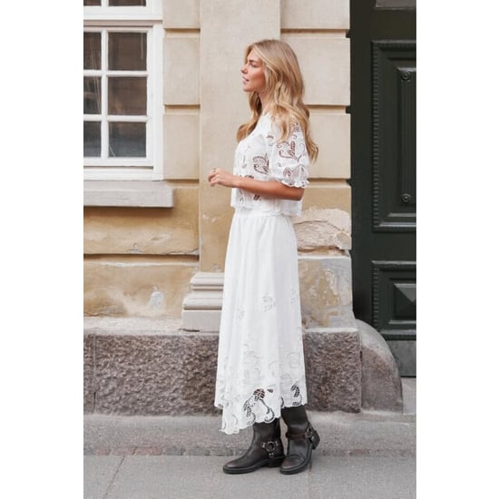 Neo Noir yara long emb skirt 168438 120 white - Image 6