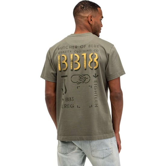 Butcher of Blue Army elphin loose tee granite green - Image 1