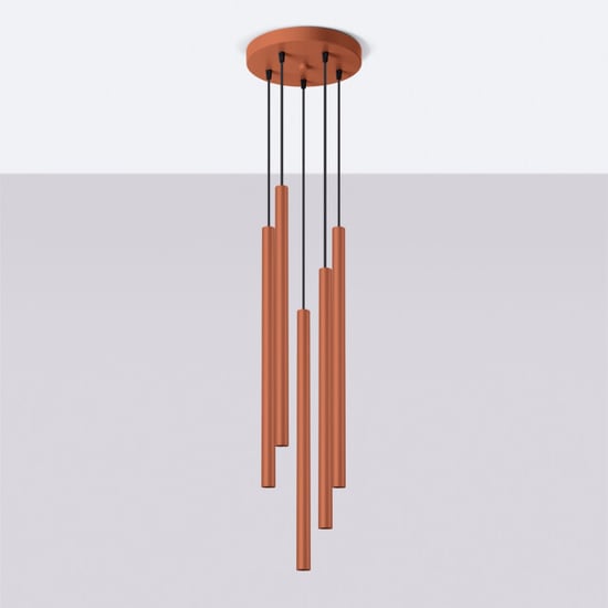 Bright Home Hanglamp bruno modern 5 lichtpunten rode - Image 4