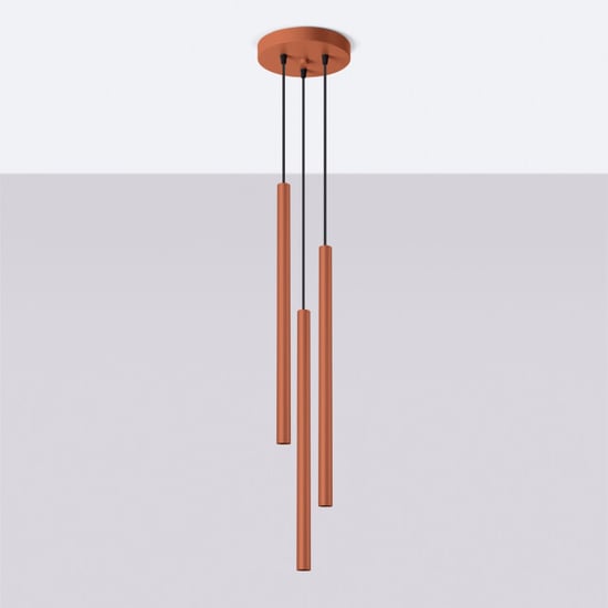 Bright Home Hanglamp bruno modern 3 lichtpunten rode - Image 3