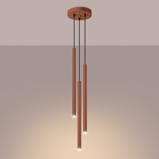 Bright Home Hanglamp bruno modern 3 lichtpunten rode - Image 4